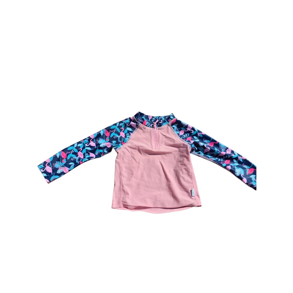 Girls Rash Guard Swim Shirt UPF 50+ Sun Protection Long Sleeve Top - Picture 2 of 3